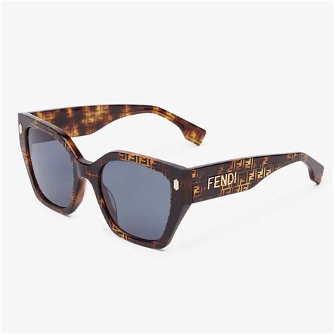 fendi bold havana acetate sunglasses|Fendi round 52mm sunglasses.